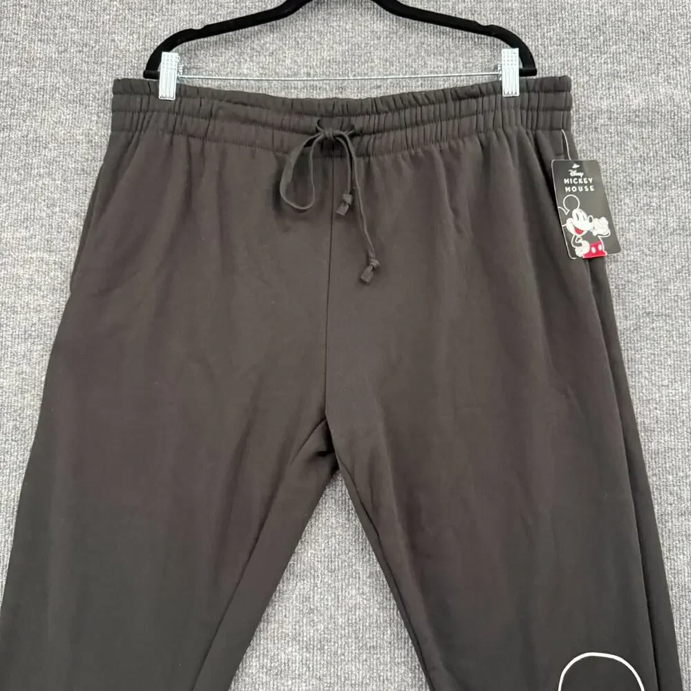 Disney Mickey Mouse Sweatpants Womens 3X Black Halloween Jerry Leigh Jogger NWT - Picture 2 of 11